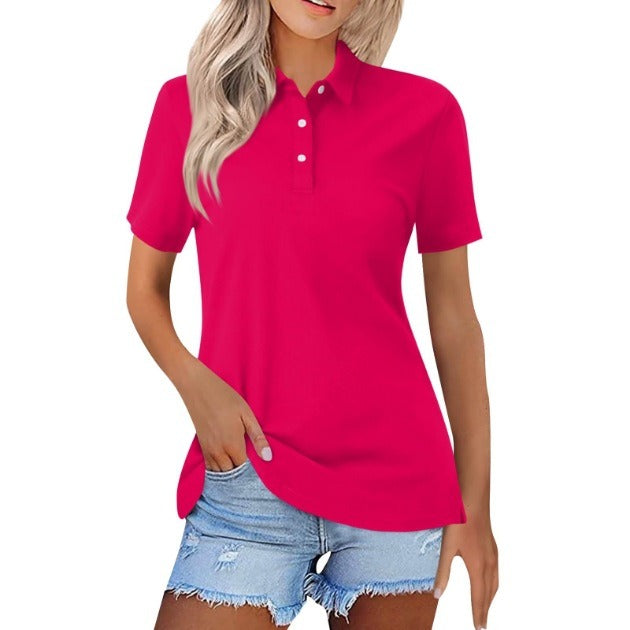 Priscella – Klassisches Polo-Top mit Knöpfen 17