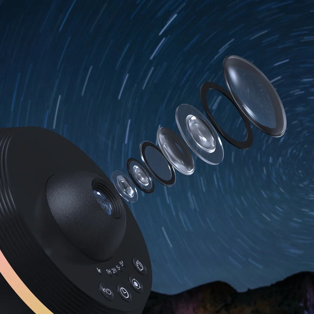 Weltraum-Projektionslampe – Galaxie Sternenprojektor für Raumambiente