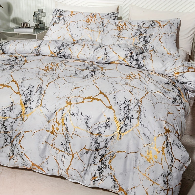 Xavor - Luxuriöses Komfort-Marmor-Bettbezug für ein elegantes und beruhigendes Schlaferlebnis
