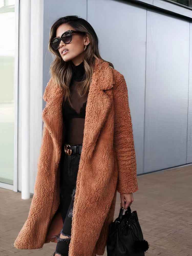 Augusta | Eleganter Teddy-Mantel für Damen