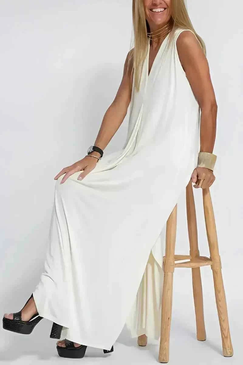 CLARA™ Schickes Maxikleid mit kostenlosem Cardigan – Müheloser Stil
