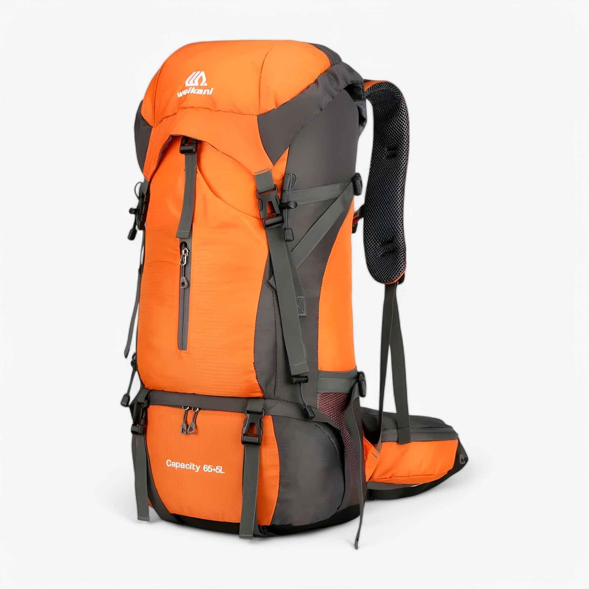 Robuster 70L Campingrucksack mit Regenschutz