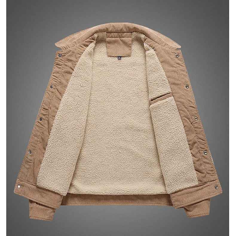 Modische Rippen-Cordjacke für einen trendigen Look