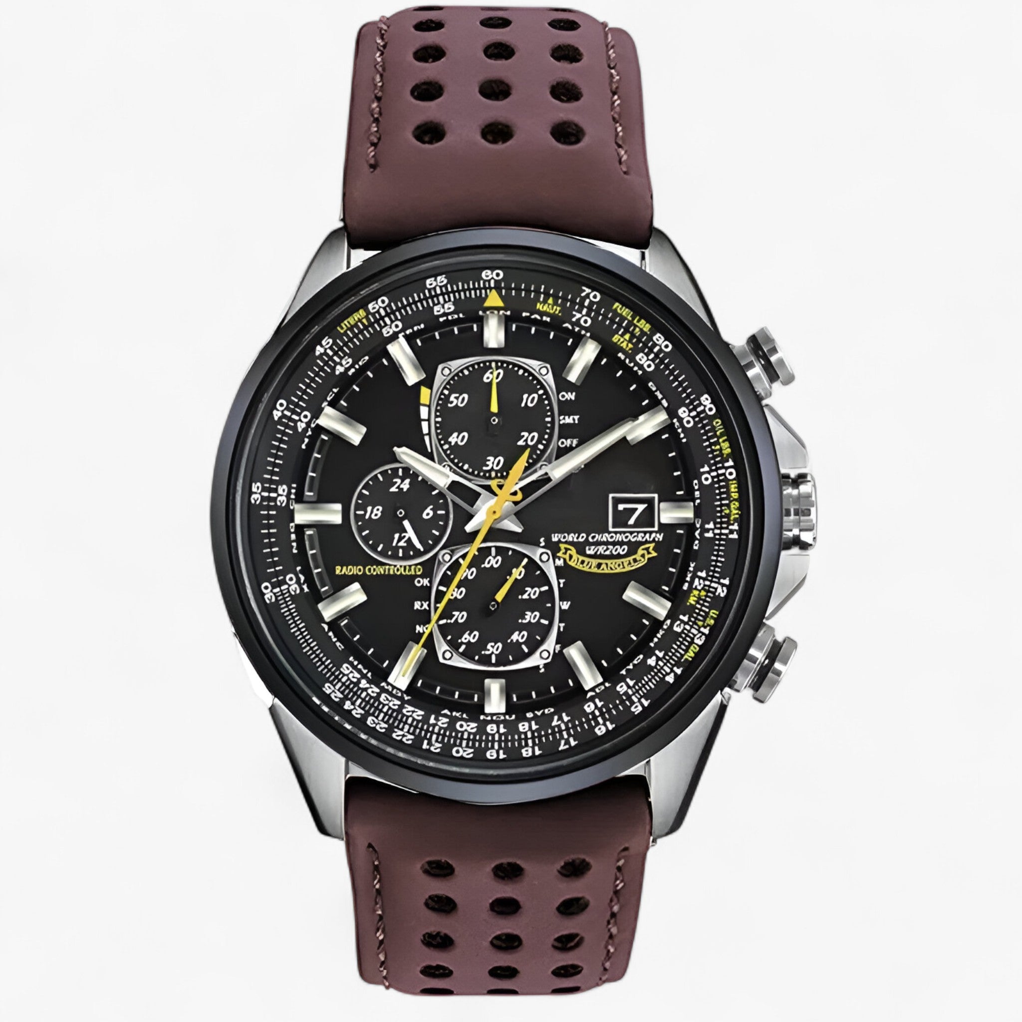 Uhr Chronograph Herr MultiSteel 42mm, Stahl Silber, Zifferblatt Blau Elegant