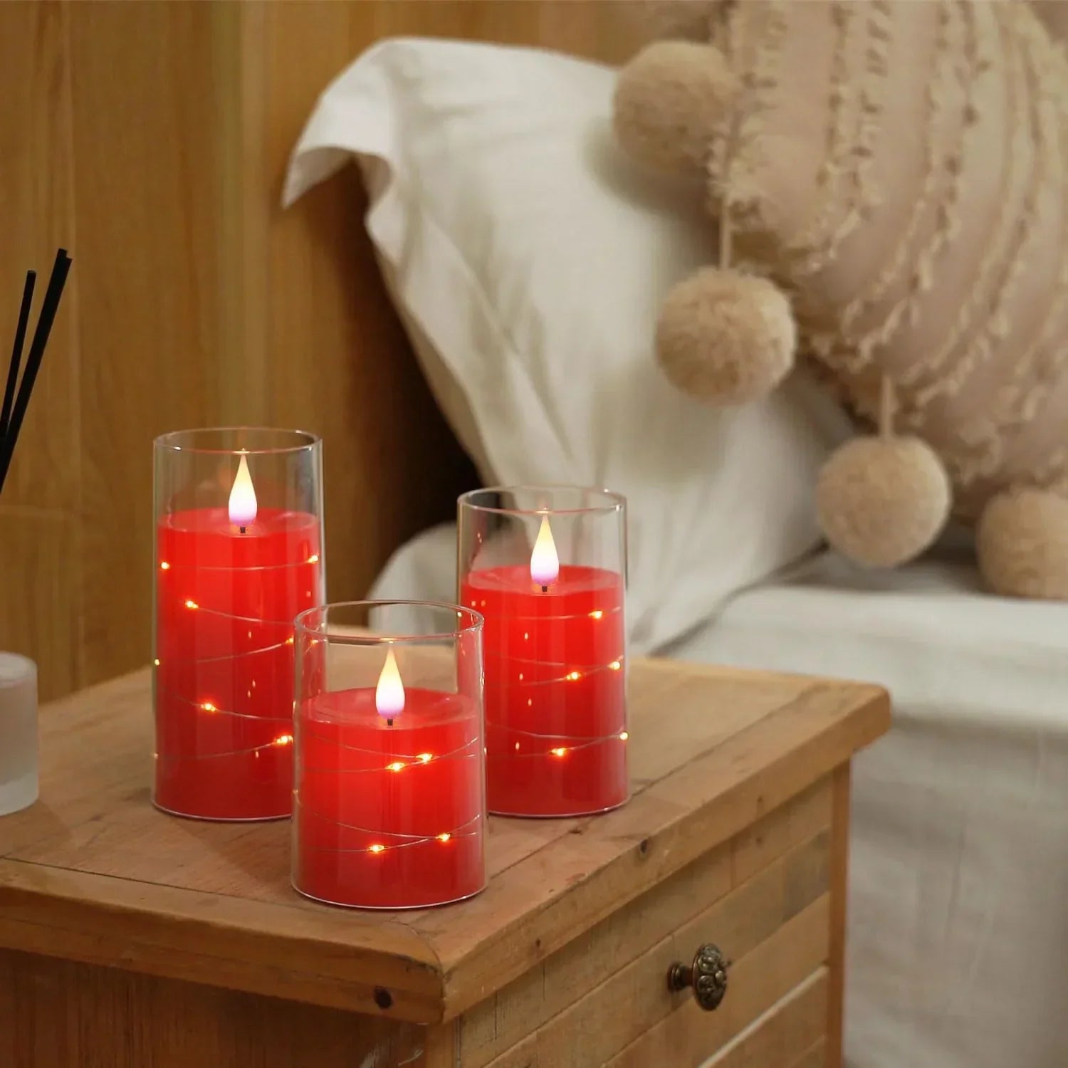 Flameflex - Kerzen mit LED ohne Flamme mit realistischem Effekt für eine warme und sichere Atmosphäre
