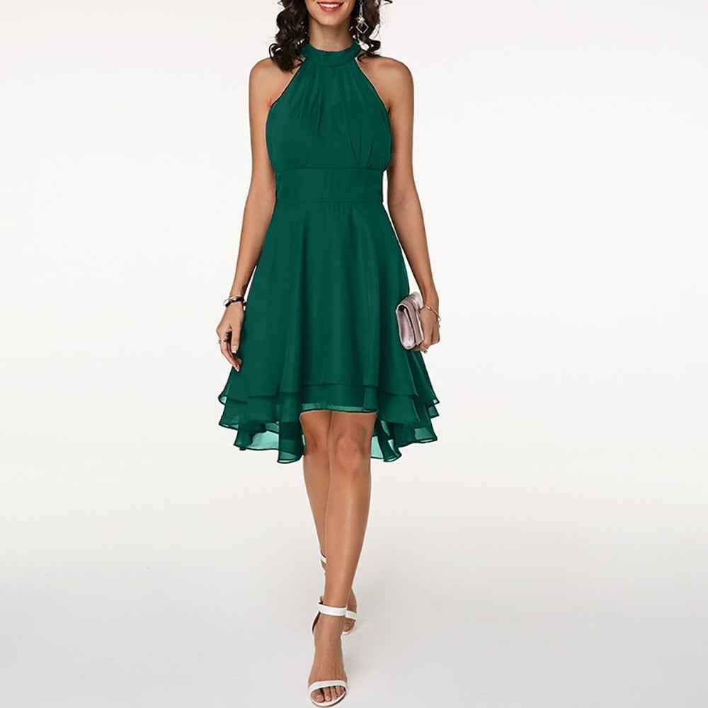 Midikleid Damen elegant - Fließender Schnitt mit Rüschendetails