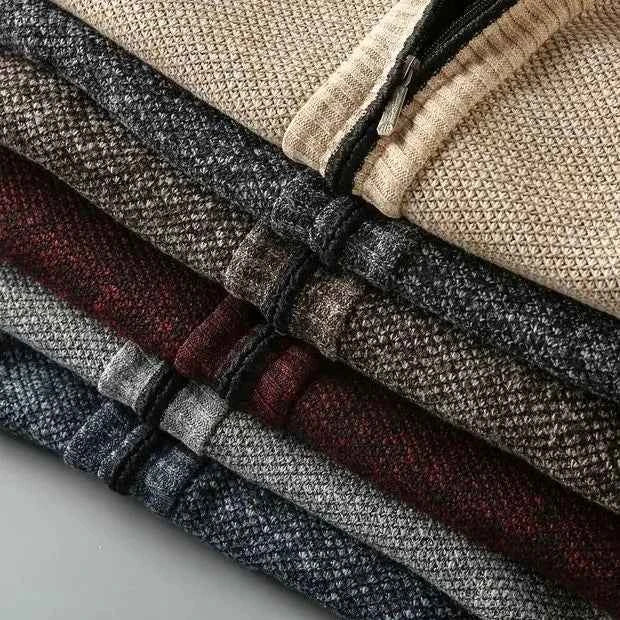 Langarmpullover aus Millstone-Garn gestrickt, elegant und bequem