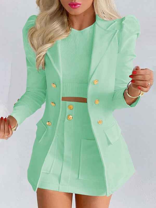 Chic Bella Damen Blazer- und Rock-Set – Elegant und Vielseitig
