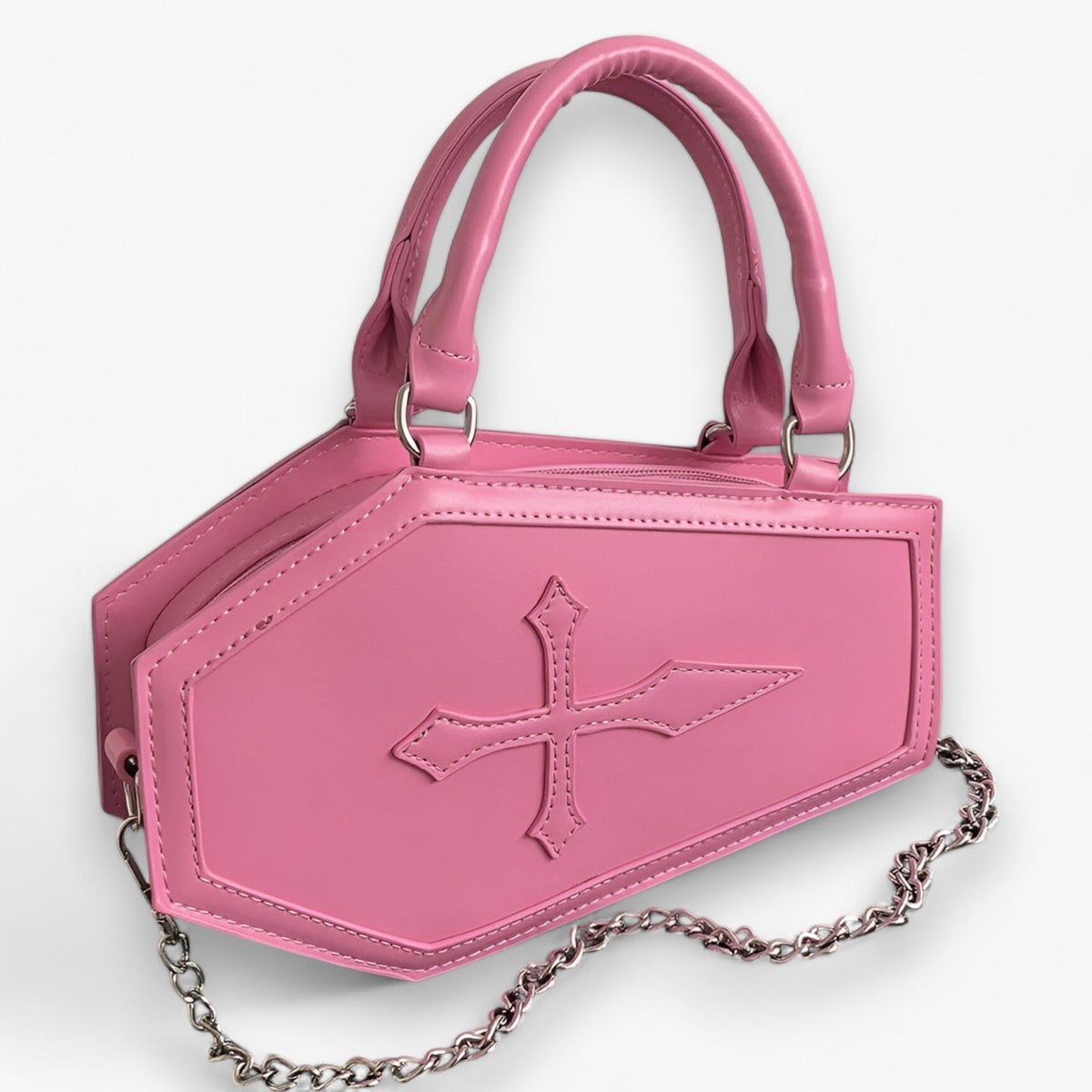 Gothic Sarg-Handtasche mit Kette für Halloween