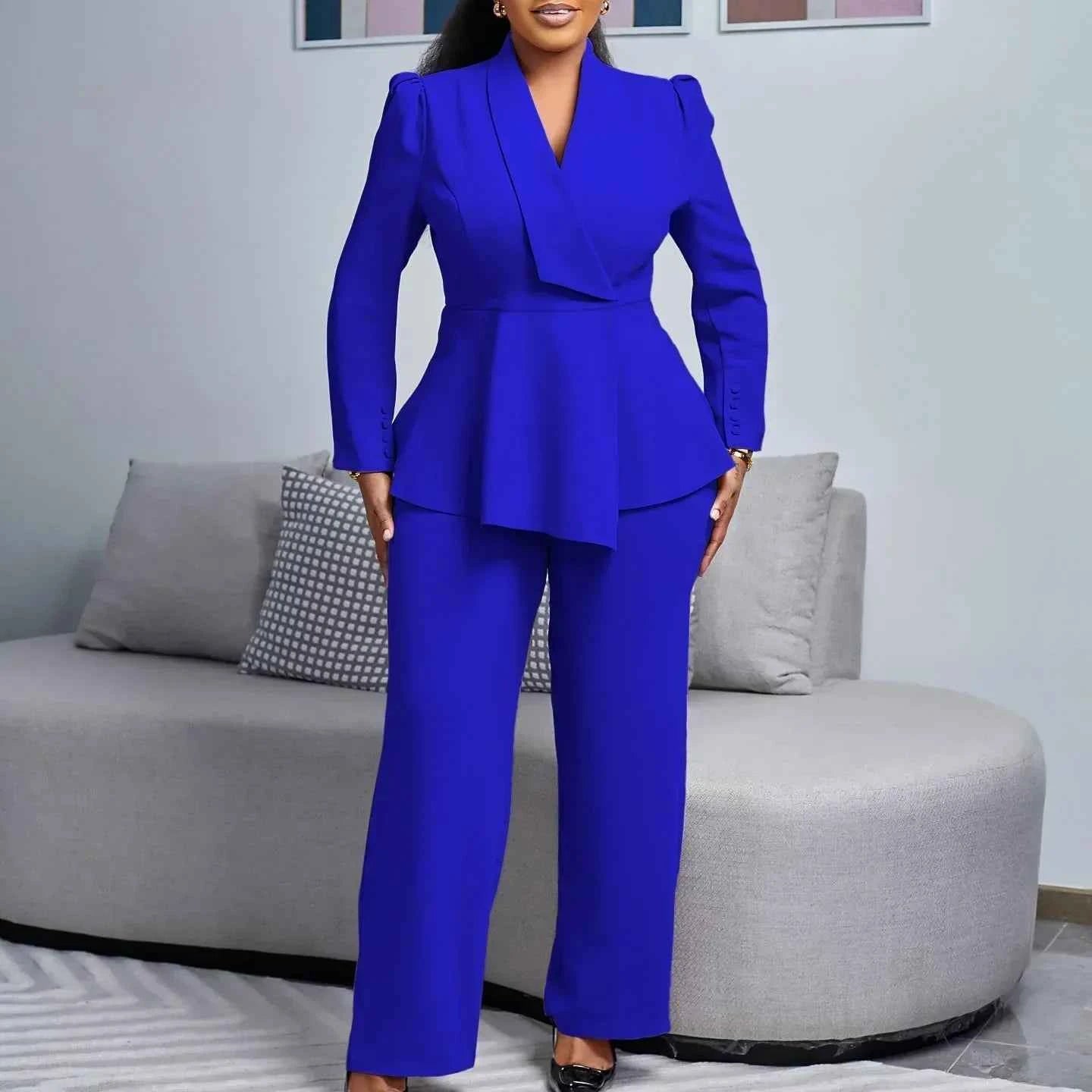 Kylie | Elegantes formelles Anzugset mit maßgeschneidertem langen Blazer für Damen