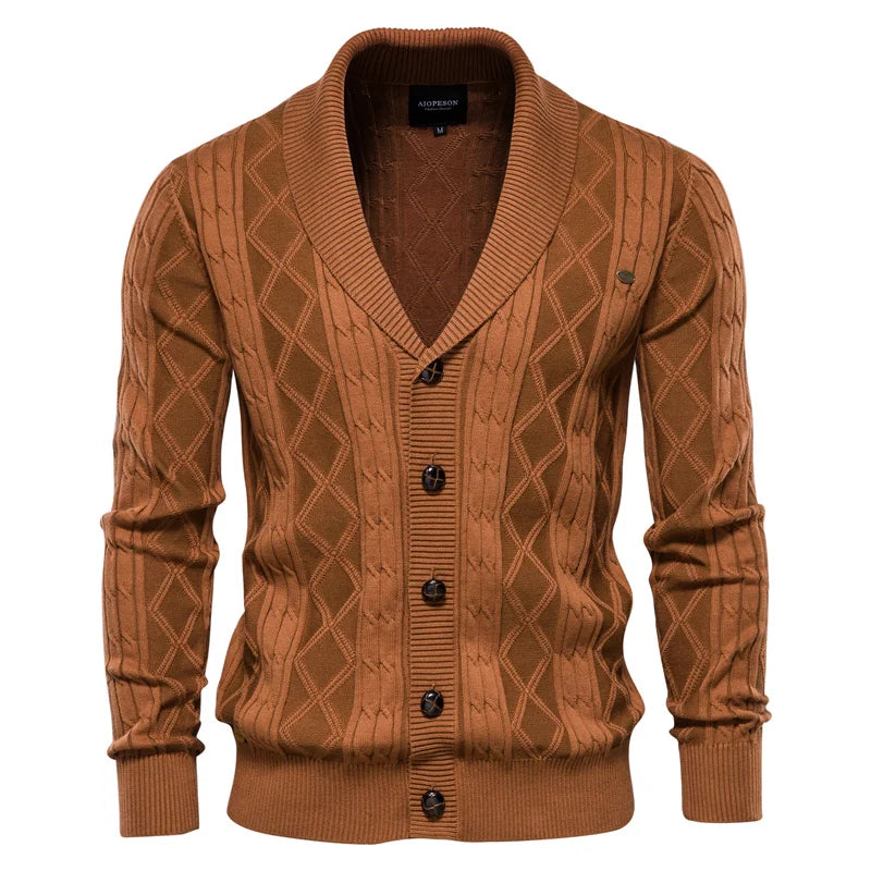 Ezra | Schlichter Herren-Cardigan mit Knopfdetails für einen eleganten Look