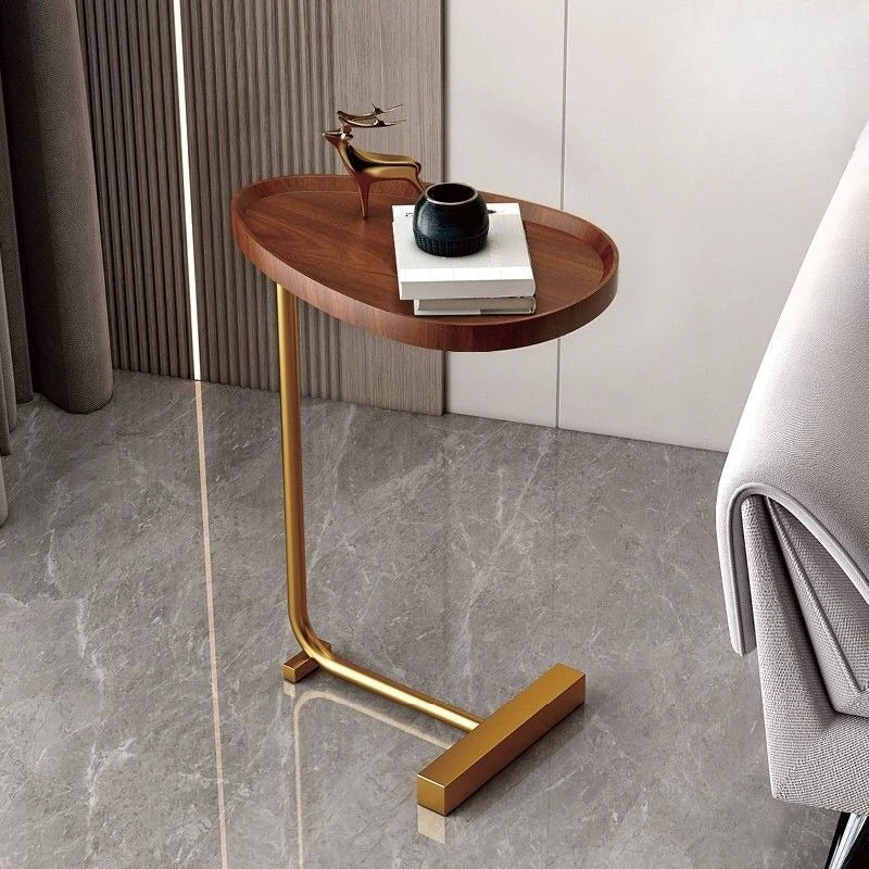 Nirethia – C-förmiger rollbarer Beistelltisch für Sofa und Bett – Perfekte Verbindung für jeden Raum