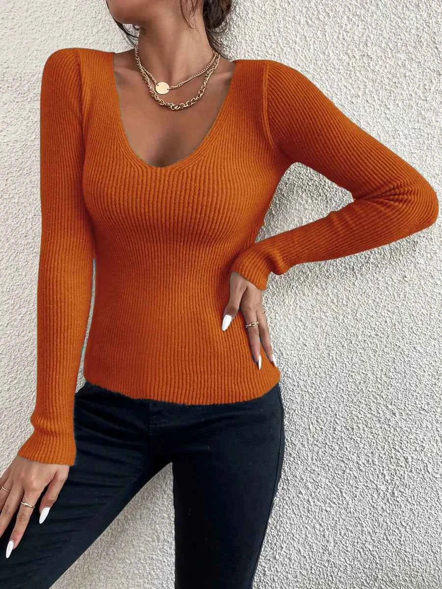 Eleganter Damen-Langarm-Pullover für stilvolle Looks