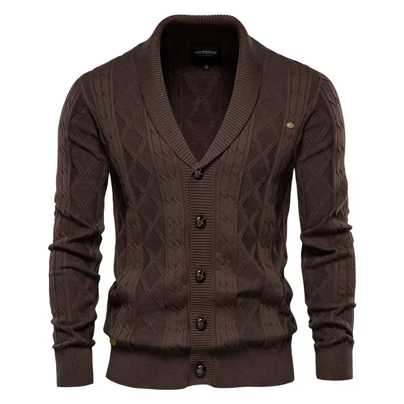 Ezra | Schlichter Herren-Cardigan mit Knopfdetails für einen eleganten Look
