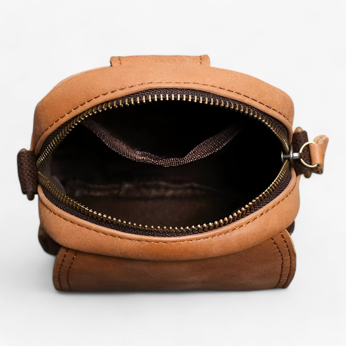Leichte Retro Ochsenleder Pendlertasche