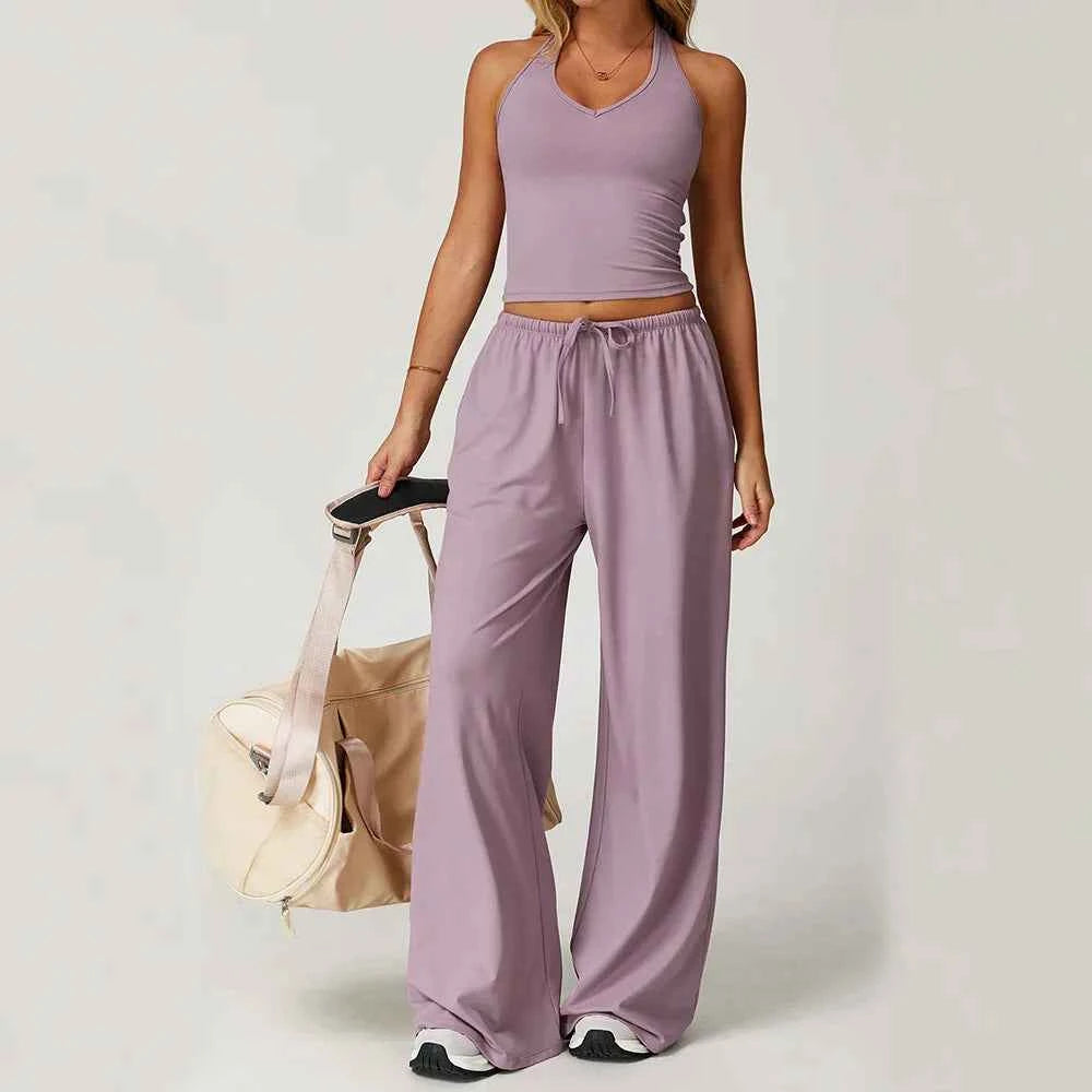 Eleanor Damen Winter Casual-Hosen mit weitem Bein und lockerer Passform