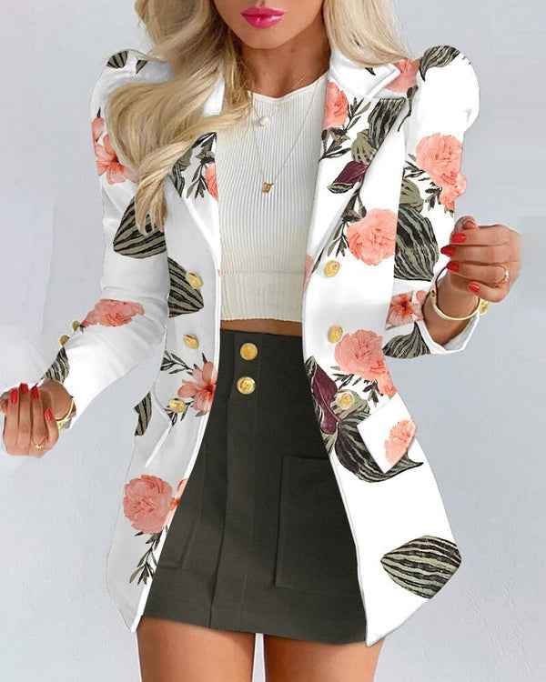 Chic Bella Damen Blazer- und Rock-Set – Elegant und Vielseitig