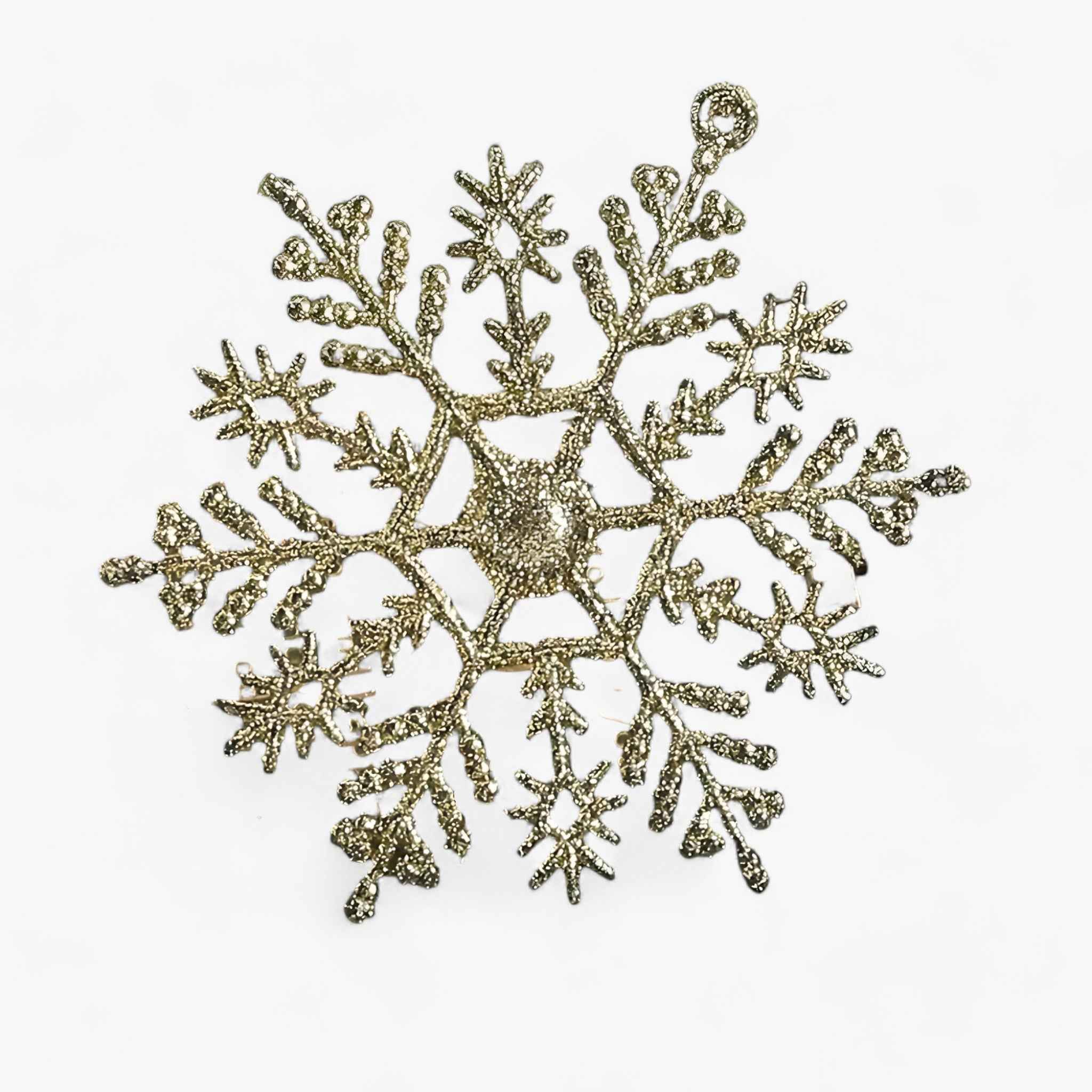 Schimmernder Schneeflocke | Elegante Schneeflockenanhänger - Verleihen Sie Ihrem Weihnachtsbaum einen magischen und glamourösen Touch