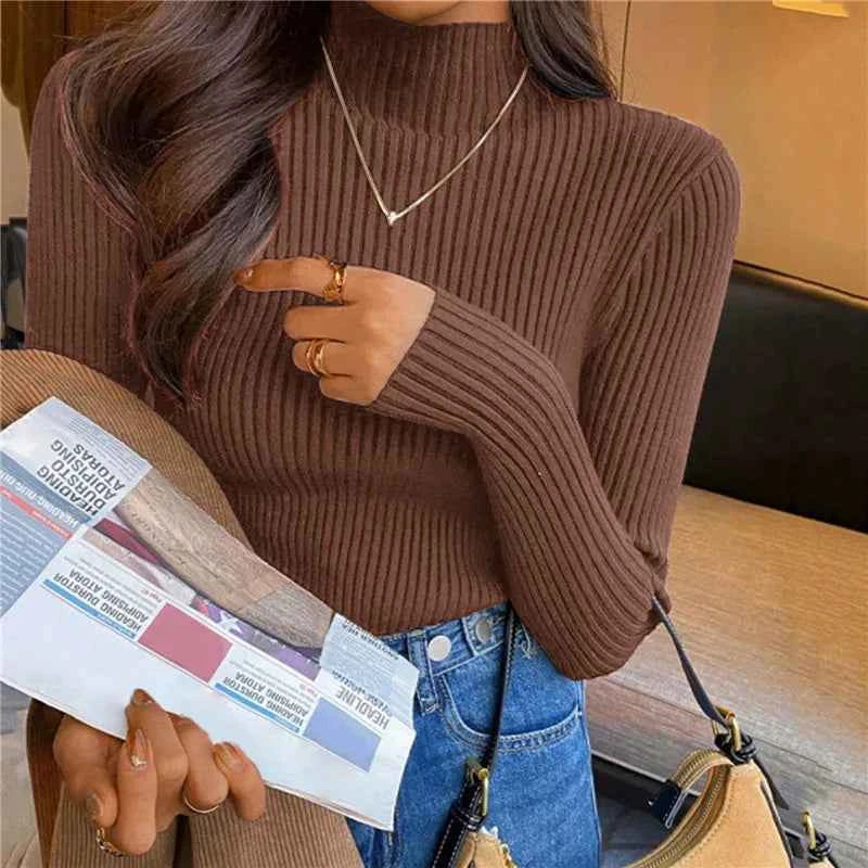 Stilvoller Damen-Rollkragenpullover für modernen Komfort