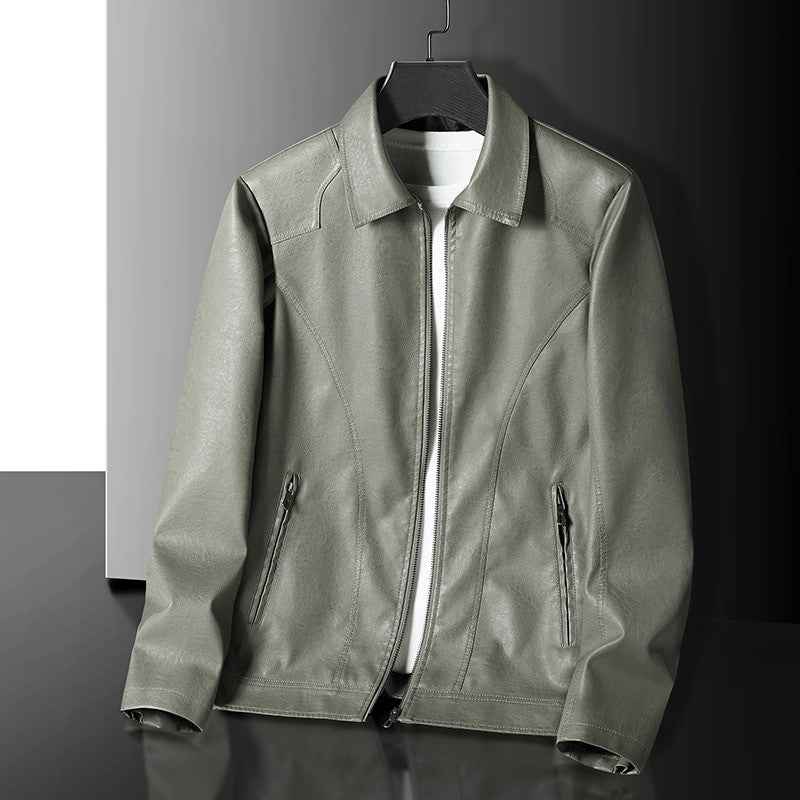 Elegante Lederjacke für Motorradfahrer