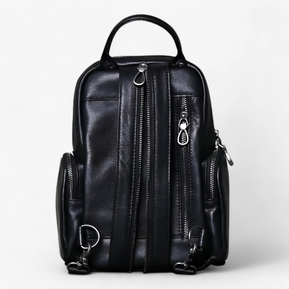 Herren 2-in-1 Leder Brusttasche und Rucksack