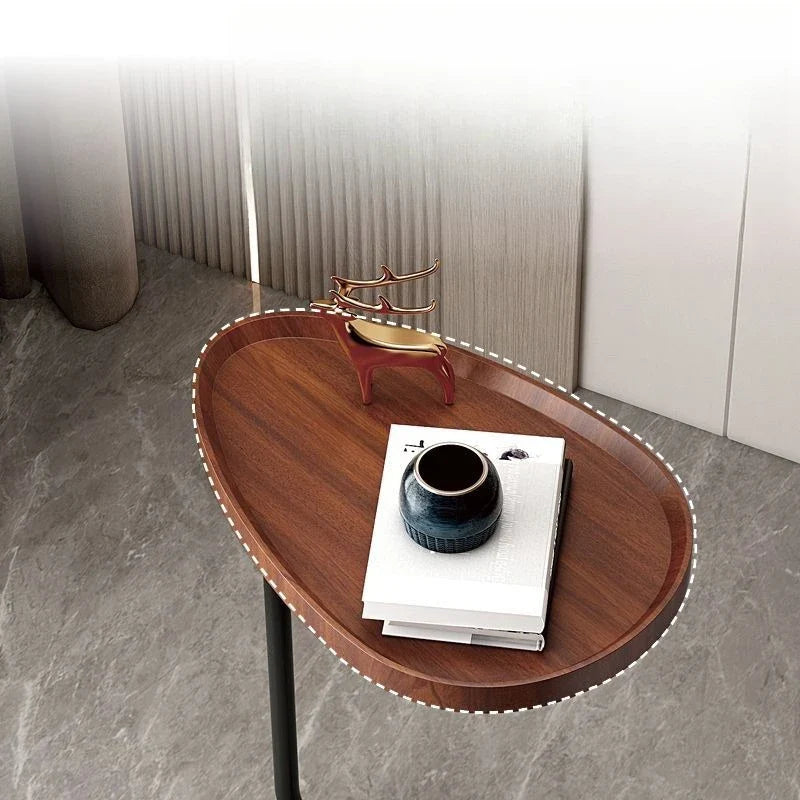Nirethia – C-förmiger rollbarer Beistelltisch für Sofa und Bett – Perfekte Verbindung für jeden Raum