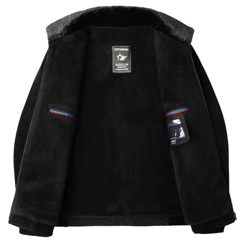 Jacke mit Fellkragen für einen warmen und eleganten Stil