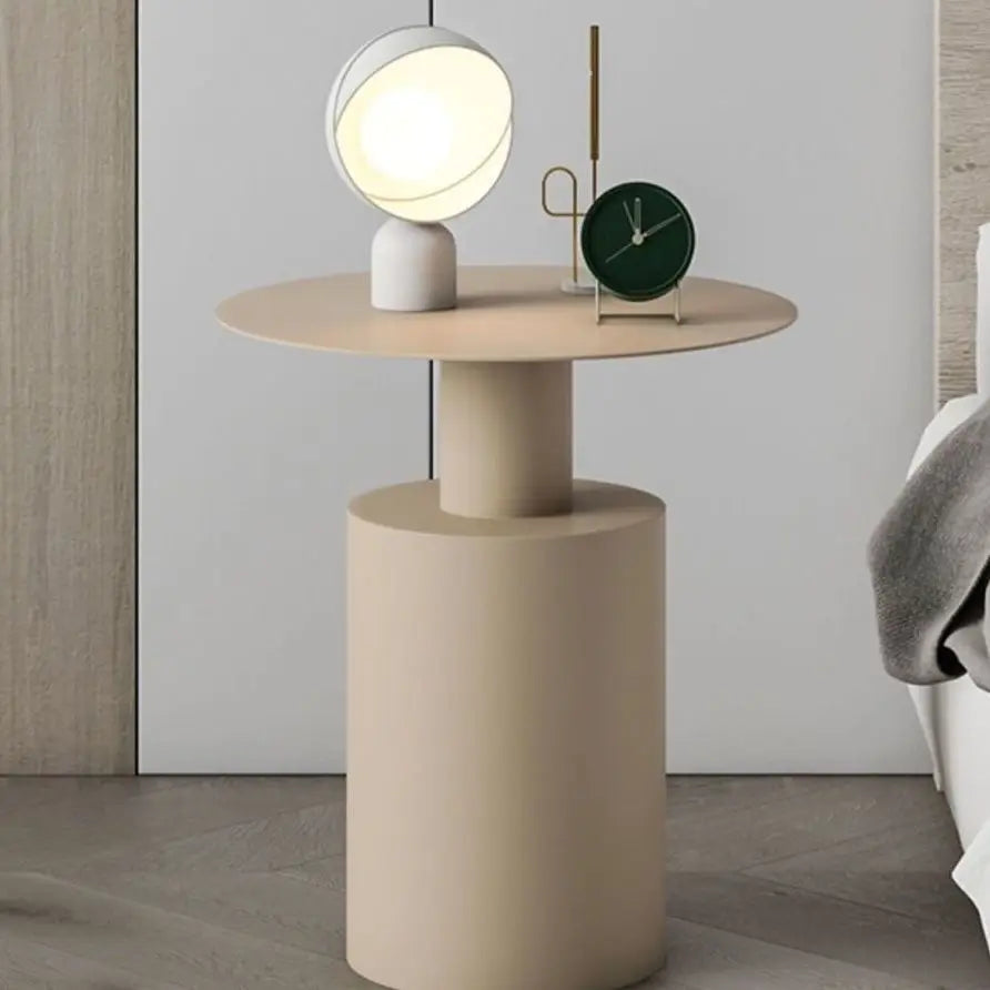 Orythea - Stilvoller Moderner Runder Beistelltisch mit Minimalistischem Design für das Schlafzimmer