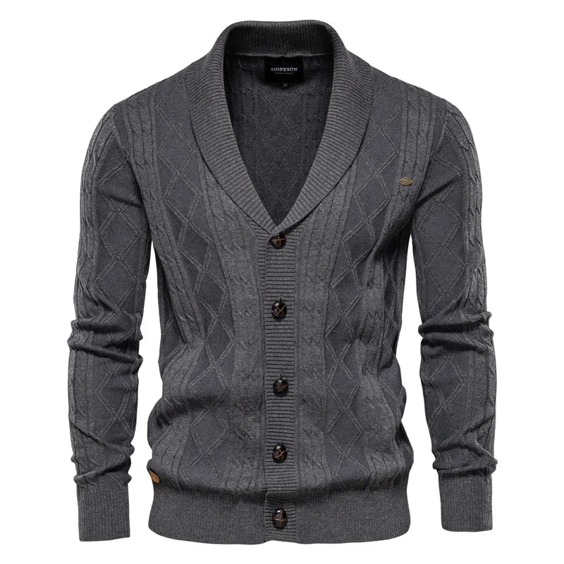 Ezra | Schlichter Herren-Cardigan mit Knopfdetails für einen eleganten Look