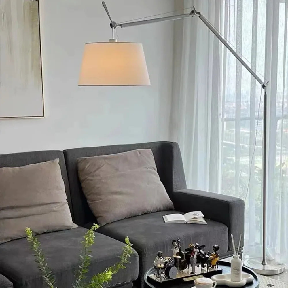 Selinara – Elegante koreanische Stehlampe mit langem Arm für Beleuchtung und Dekoration