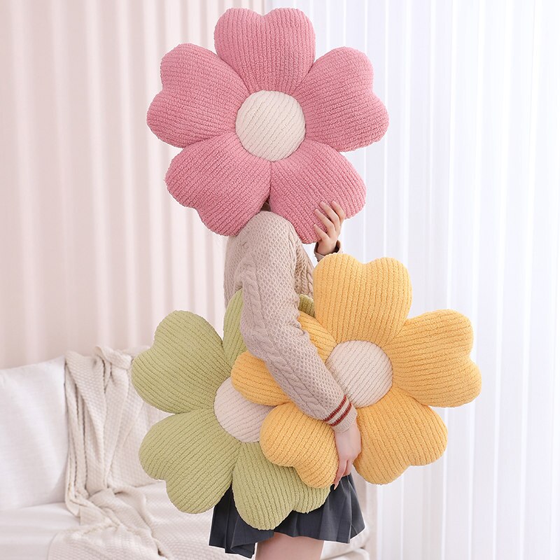 Selantha - Luxusuftiges Klaverblumen-Stützkissen für unvergleichlichen Komfort und Stil