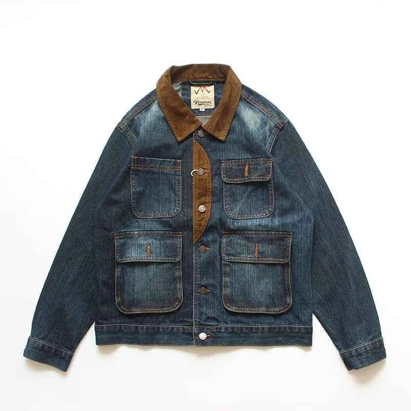 Latzjeansjacke im landlichen Stil für einen lässigen und trendigen Look