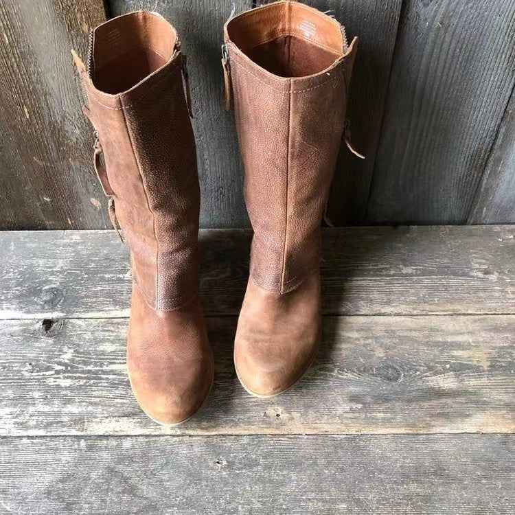 ZORYA – Elegante Lederstiefel mit seitlichem Reißverschluss für einen anspruchsvollen Stil