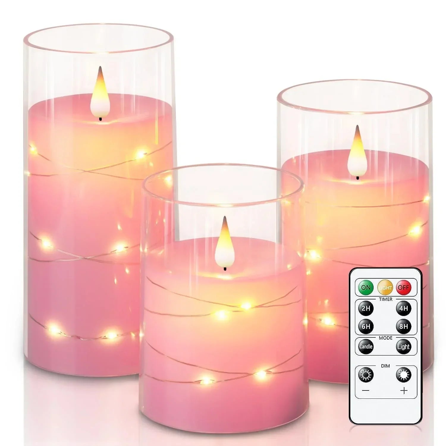 Flameflex - Kerzen mit LED ohne Flamme mit realistischem Effekt für eine warme und sichere Atmosphäre