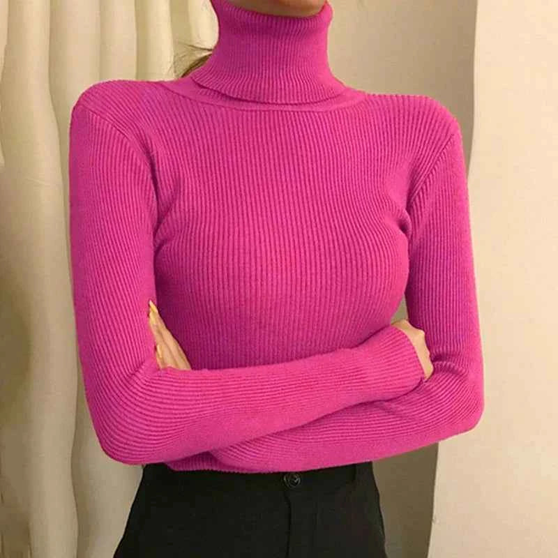 Stilvoller Damen-Rollkragenpullover für modernen Komfort