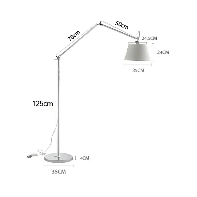 Selinara – Elegante koreanische Stehlampe mit langem Arm für Beleuchtung und Dekoration