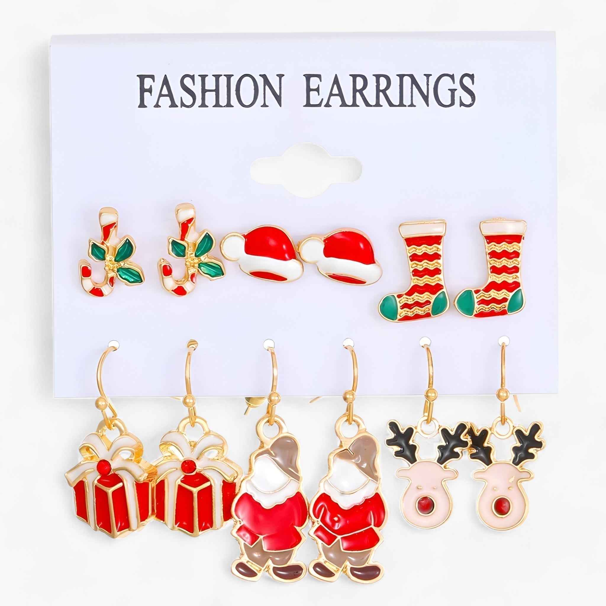 Sparkle | 6 Paar Schmuckohrringe mit funkelnden Zirkonia – Perfekt für festliche Anlässe