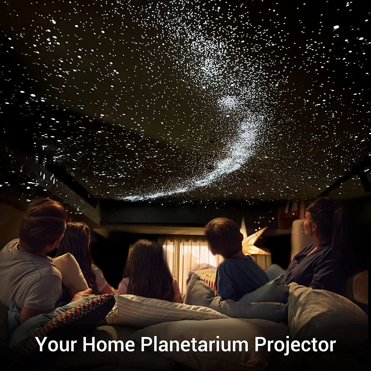 Galaxy Sternenprojektor – 360° drehbare Sternenhimmel-Lampe mit 13 Scheiben