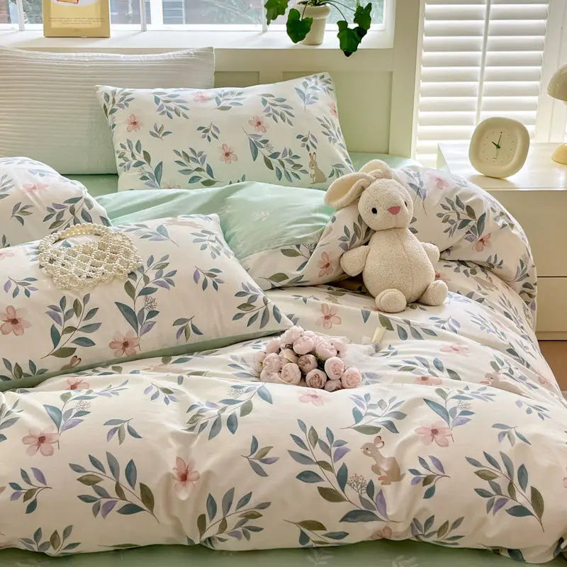 Seraphora - Luxuriös Weiches Blumen Bettwäsche-Set für Ultimen Komfort