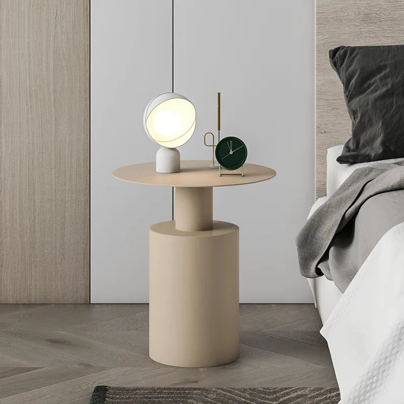 Orythea - Stilvoller Moderner Runder Beistelltisch mit Minimalistischem Design für das Schlafzimmer