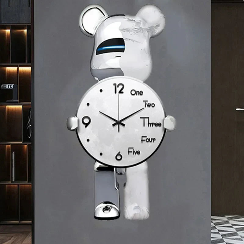 Niedliche Bärenuhr - Charmante Bären-Cartoon-Klingel für eine verspielte und süße Note