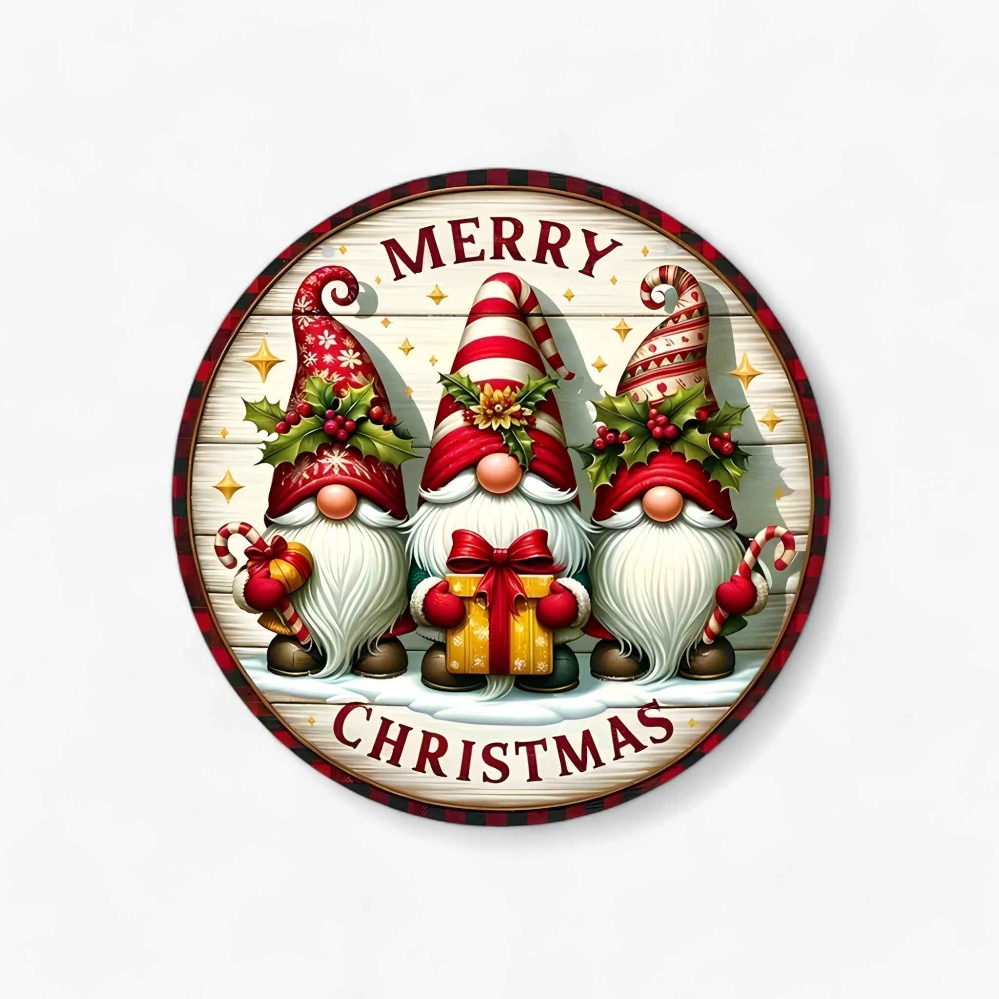 Festliche Emily-Dekoration | Holzgnom-Paneel – Verleihen Sie Ihrem Zuhause eine magische und phantasievolle Note