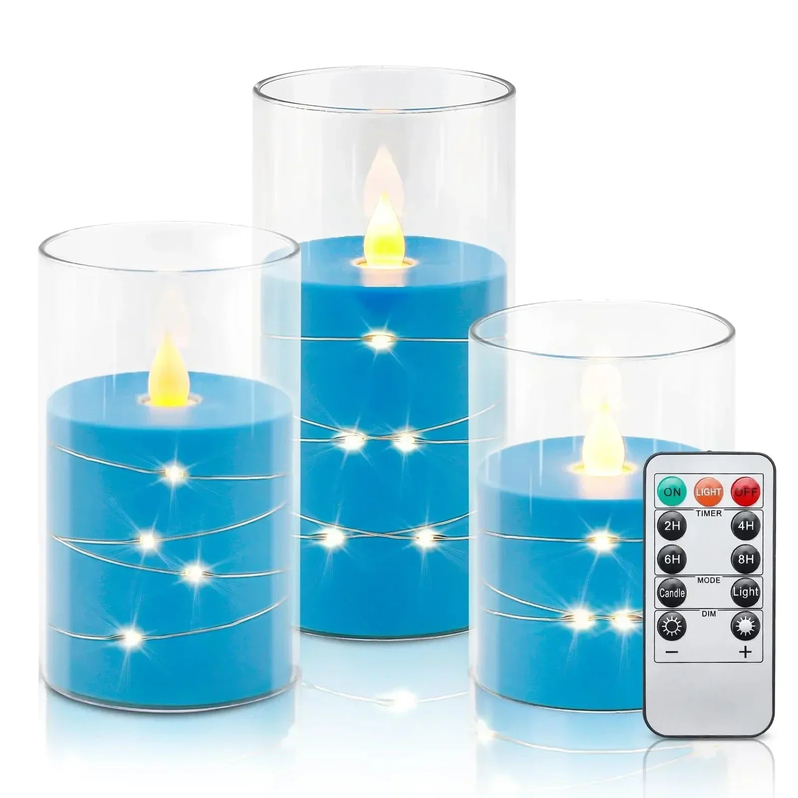 Flameflex - Kerzen mit LED ohne Flamme mit realistischem Effekt für eine warme und sichere Atmosphäre