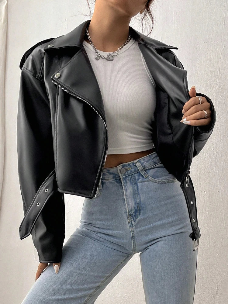 Sofia – stilvolle und kraftvolle Lederjacke für ein elegantes Erscheinungsbild