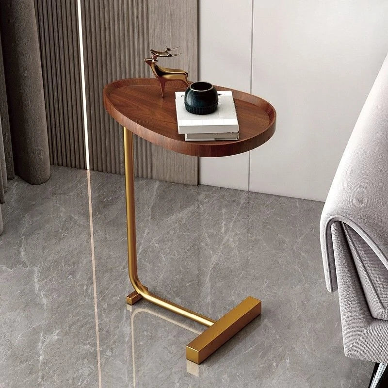 Nirethia – C-förmiger rollbarer Beistelltisch für Sofa und Bett – Perfekte Verbindung für jeden Raum
