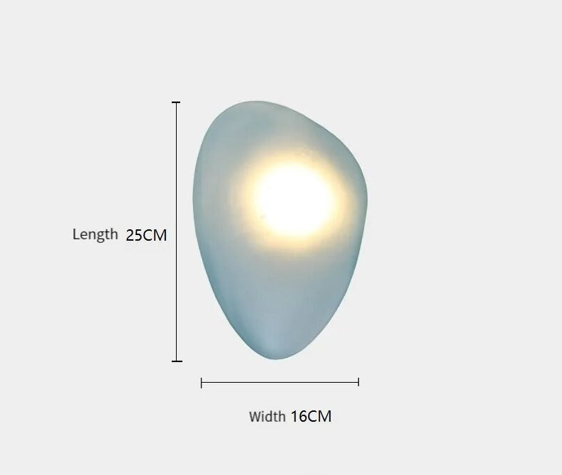 Auralia - Charmante Vintage-Farbige LED-Wandlampe aus Glas für Eine Warme Atmosphärische Beleuchtung