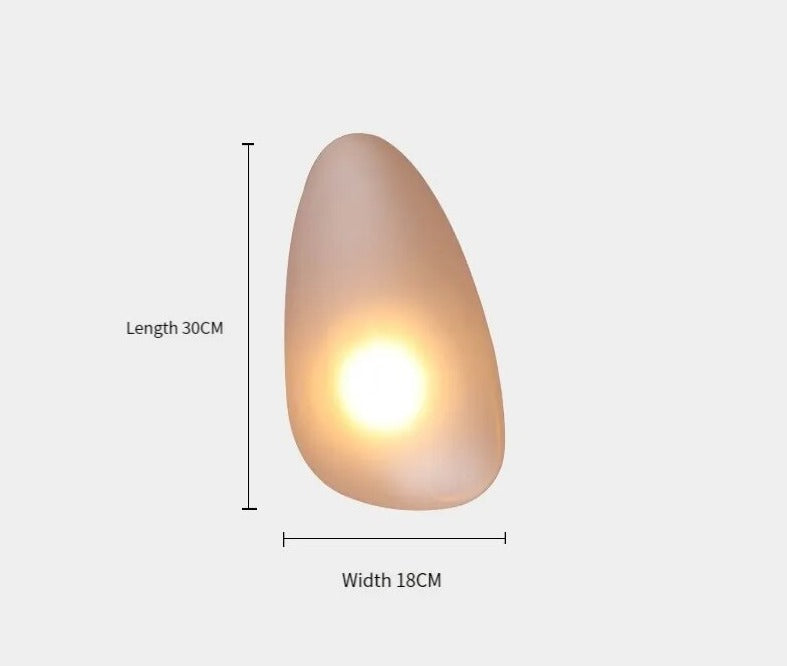 Auralia - Charmante Vintage-Farbige LED-Wandlampe aus Glas für Eine Warme Atmosphärische Beleuchtung