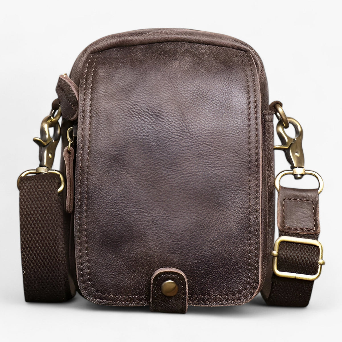 Leichte Retro Ochsenleder Pendlertasche