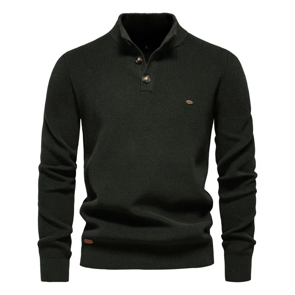 Aatos | Elegantes Herren-T-Shirt mit einzigartigem Knopfdesign für einen stilvollen Look