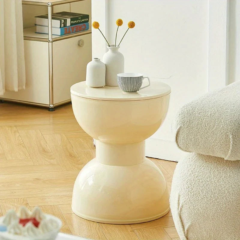 Selanthe - Stilvoller Lage Bogen-Design Beistelltisch für Diele oder Wohnzimmer